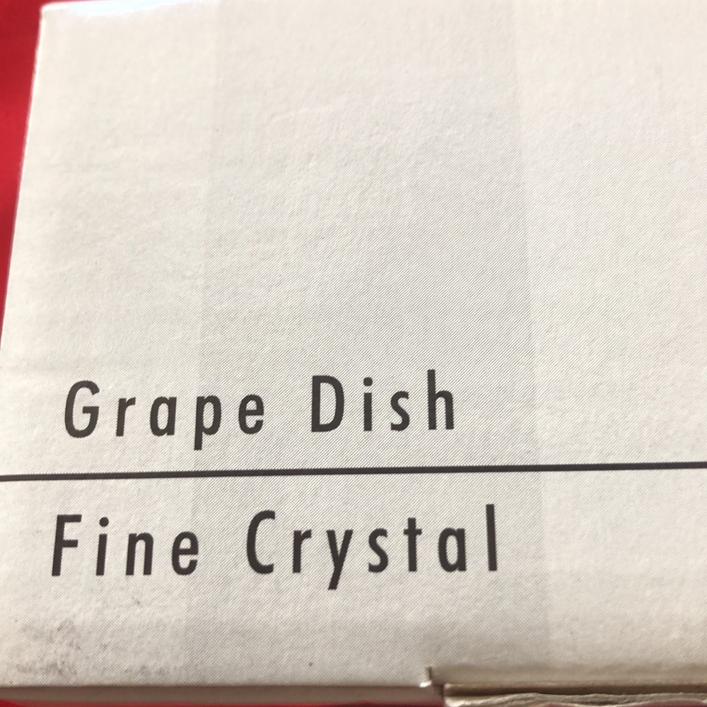 Godinger Studio Crystal Grape Dish NEW - Picture 7 of 12